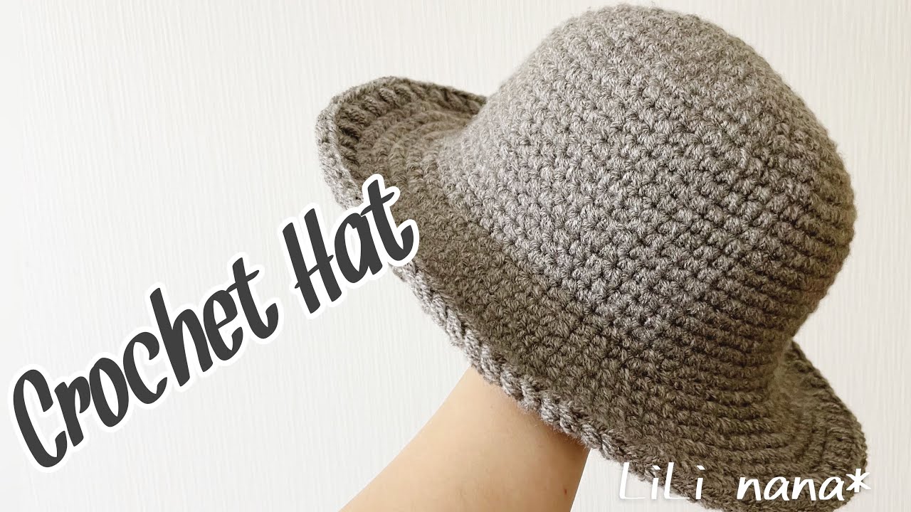 【かぎ針編み】ニットハットの編み方♪Crochet Hat