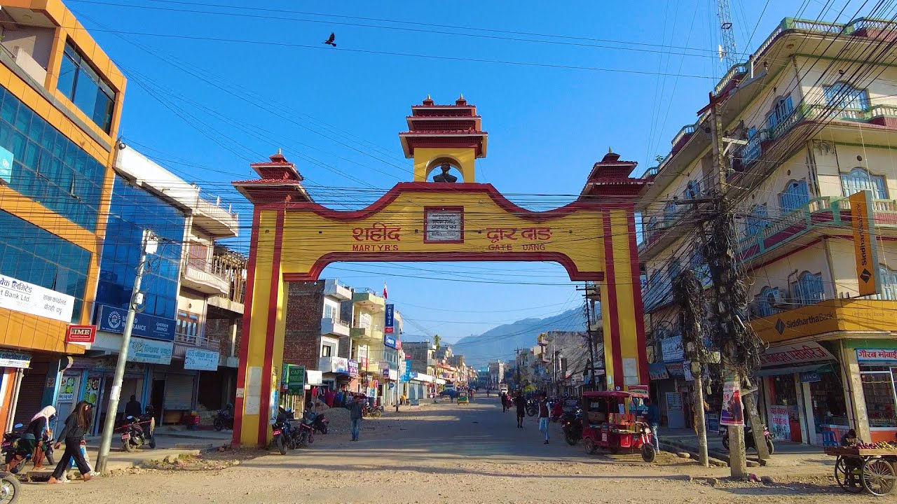 Ghorahi, DANG [4K🇳🇵] City Main Market Tour - Virtual Walking Tour Southwest Nepal 2022
