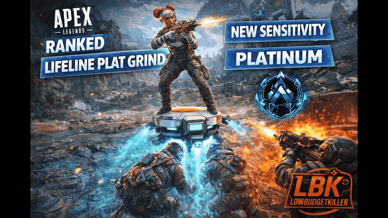 Apex Legends Ranked | Lifeline Plat Grind – New Sensitivity