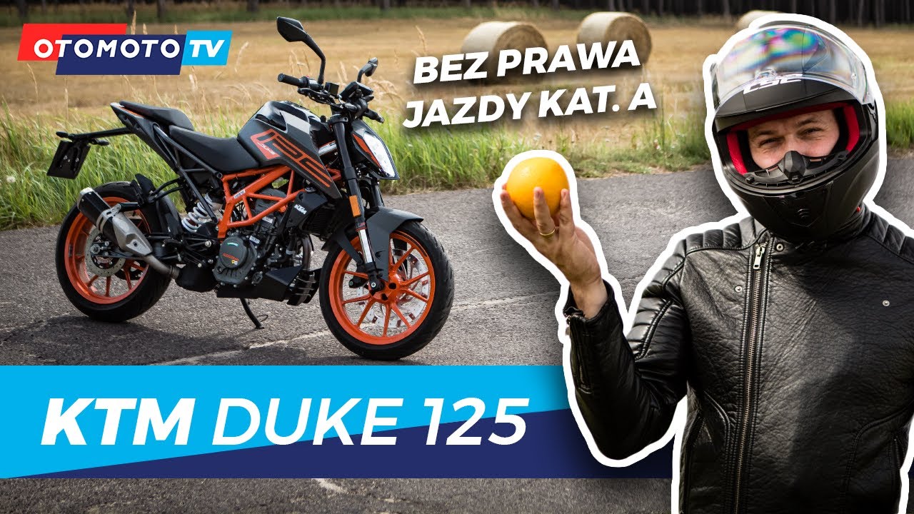 KTM Duke 125 - Mała pomarańcza | Test OTOMOTO TV