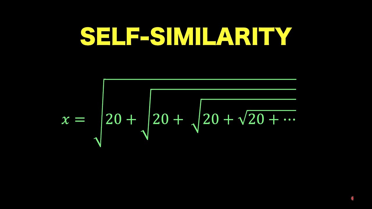 Self-similarity | Algebraic techniques to simplify self-similar expressions