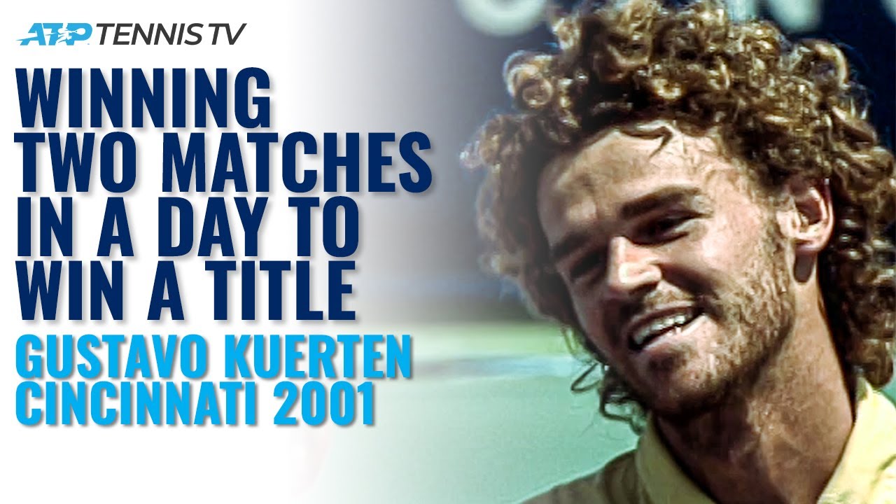 When Gustavo Kuerten Won TWO Matches In A Day To Win A Title! 🏆 Cincinnati 2001