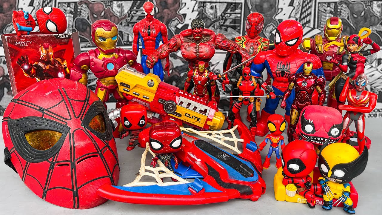 Ultimate Spider-Man Multiverse Collection! Masks, Figures, Vehicles & Mega Red Army |Tony Hero Clash
