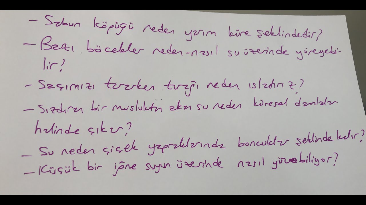 Akışkanlar Mekaniği 1 Ders 5 (Yüzey Gerilimi ve Kılcallık)