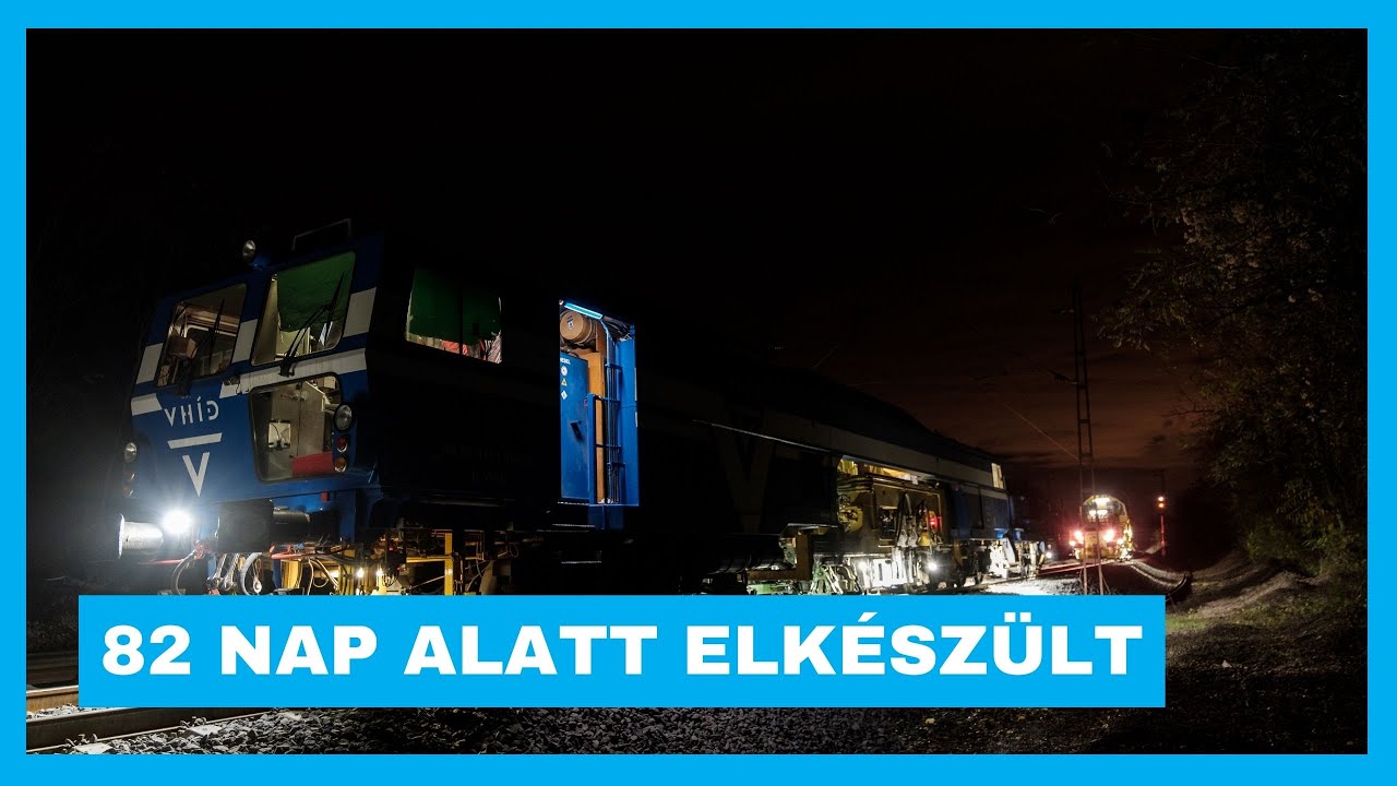 Rekord: 82 nap alatt készült el az 1-es vonal felújítása