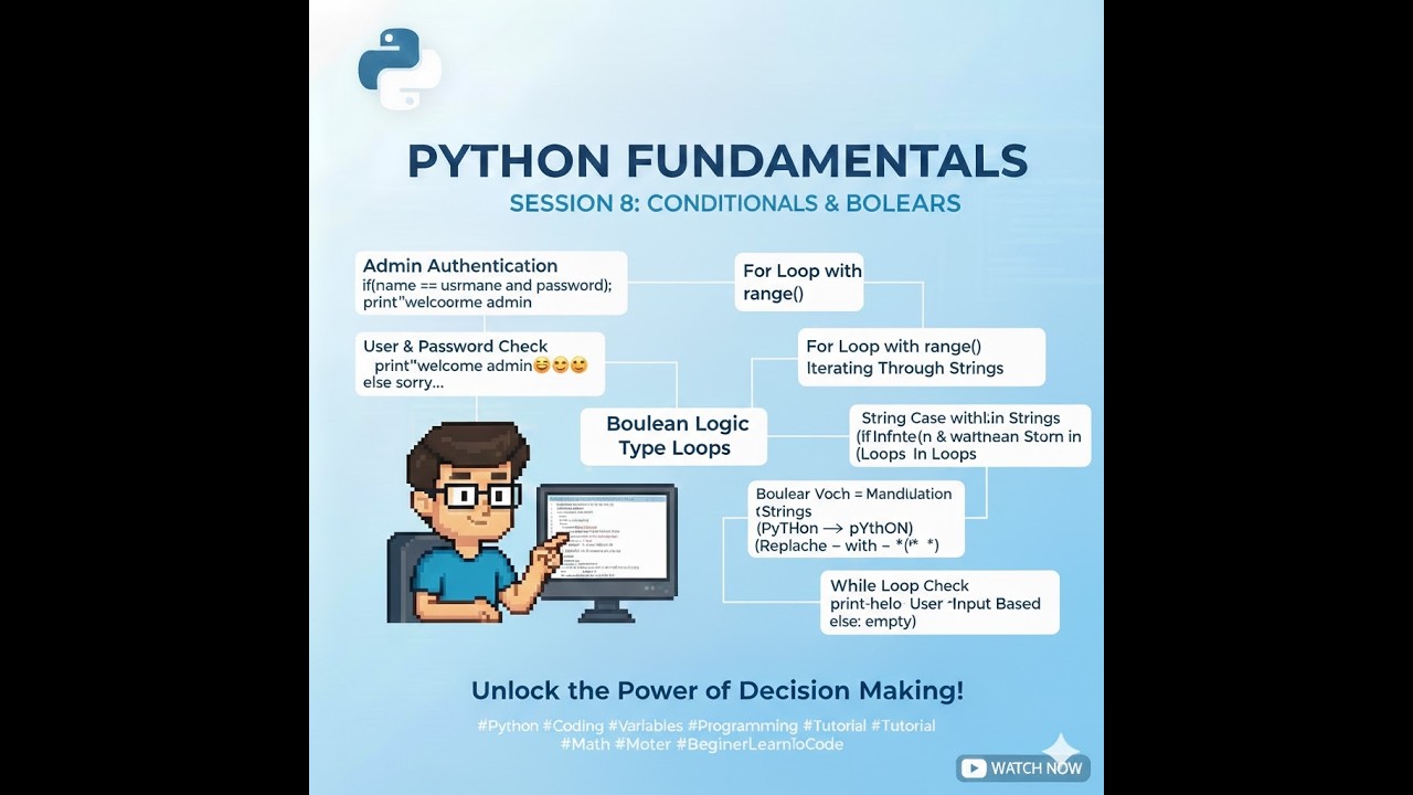 آموزش Python جلسه هشتم | حلقه for و while به زبان ساده