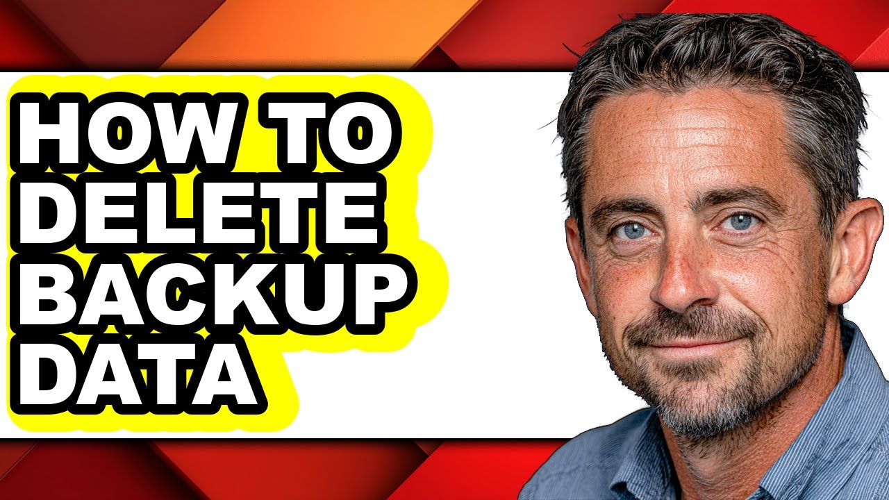How to Delete Backup Data (only Way)