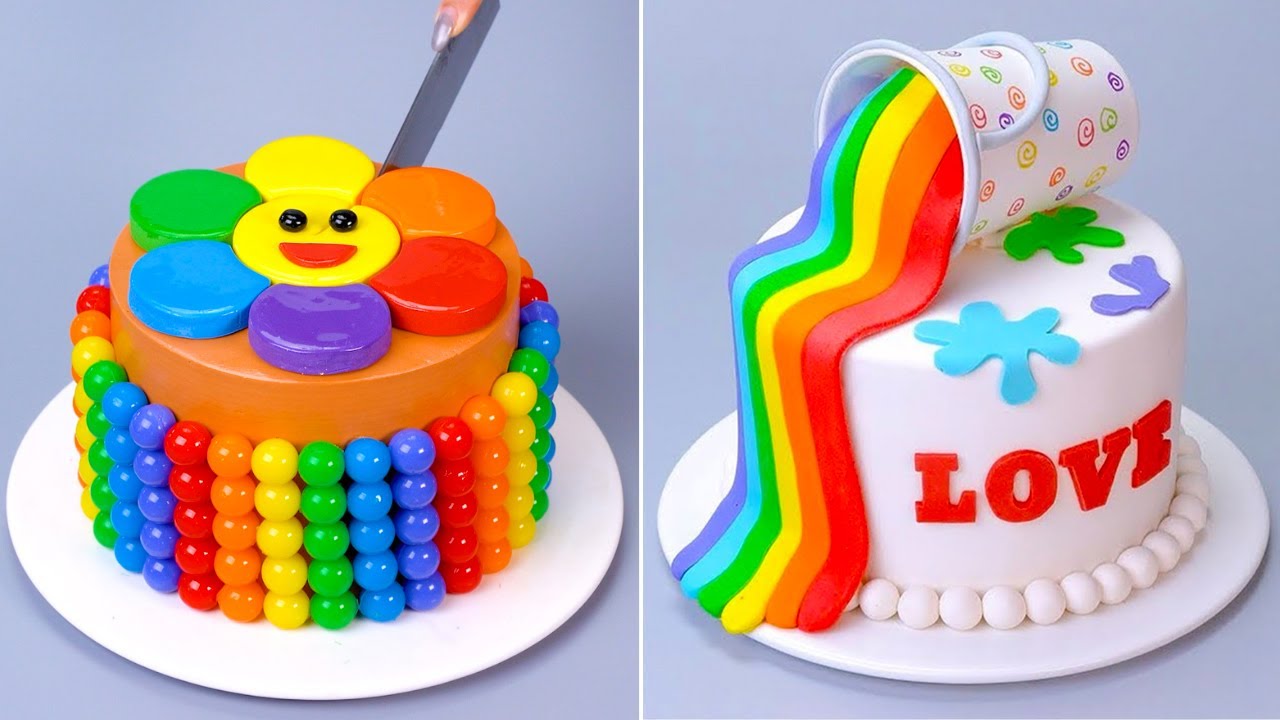 #3🍭🌈 99+ Most Amazing Colorful Cake Decorating Ideas 🌈 How To Make Rainbow Cake✨️