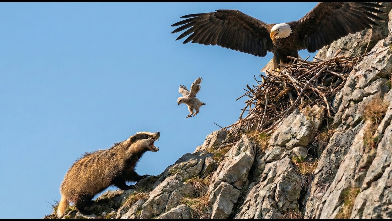 A Baby Eagle’s First Flight... Went Horribly Wrong