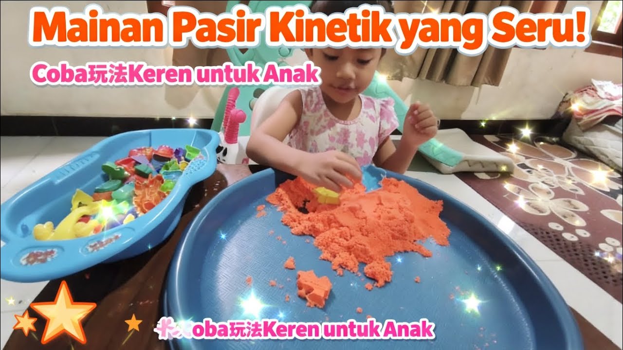"WOW! PASIR INI GAK BERANTEM di Tangan! 😱 Mainan Pasir Kinetik