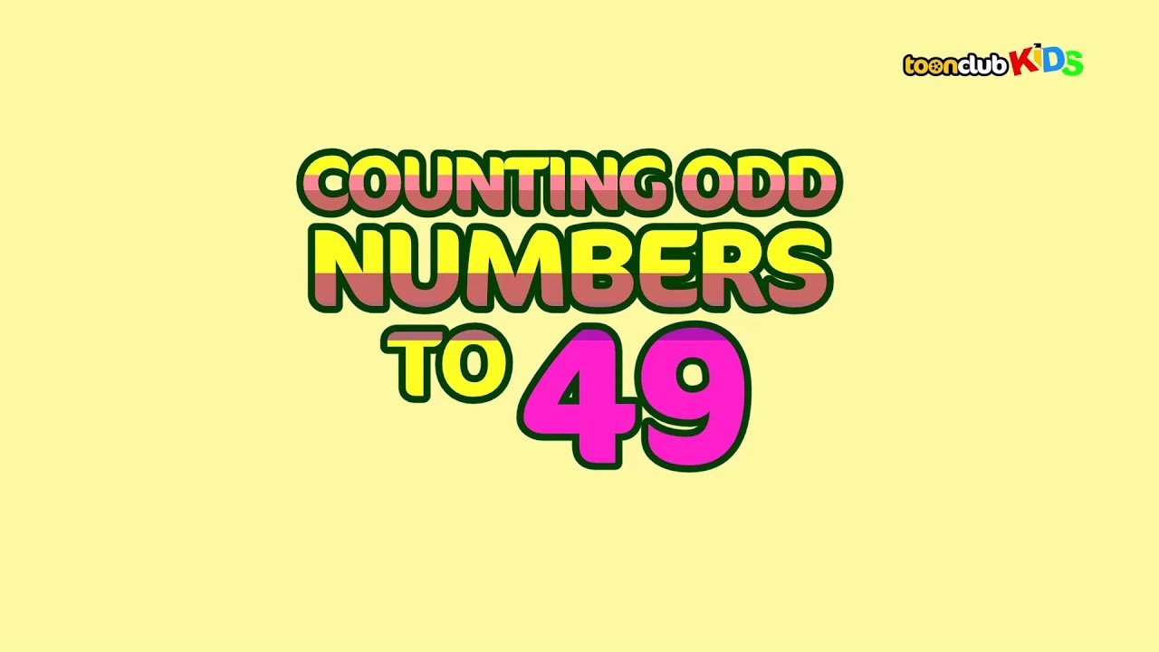Counting Odd Numbers to 49 | Children's Songs & Nursery Rhymes