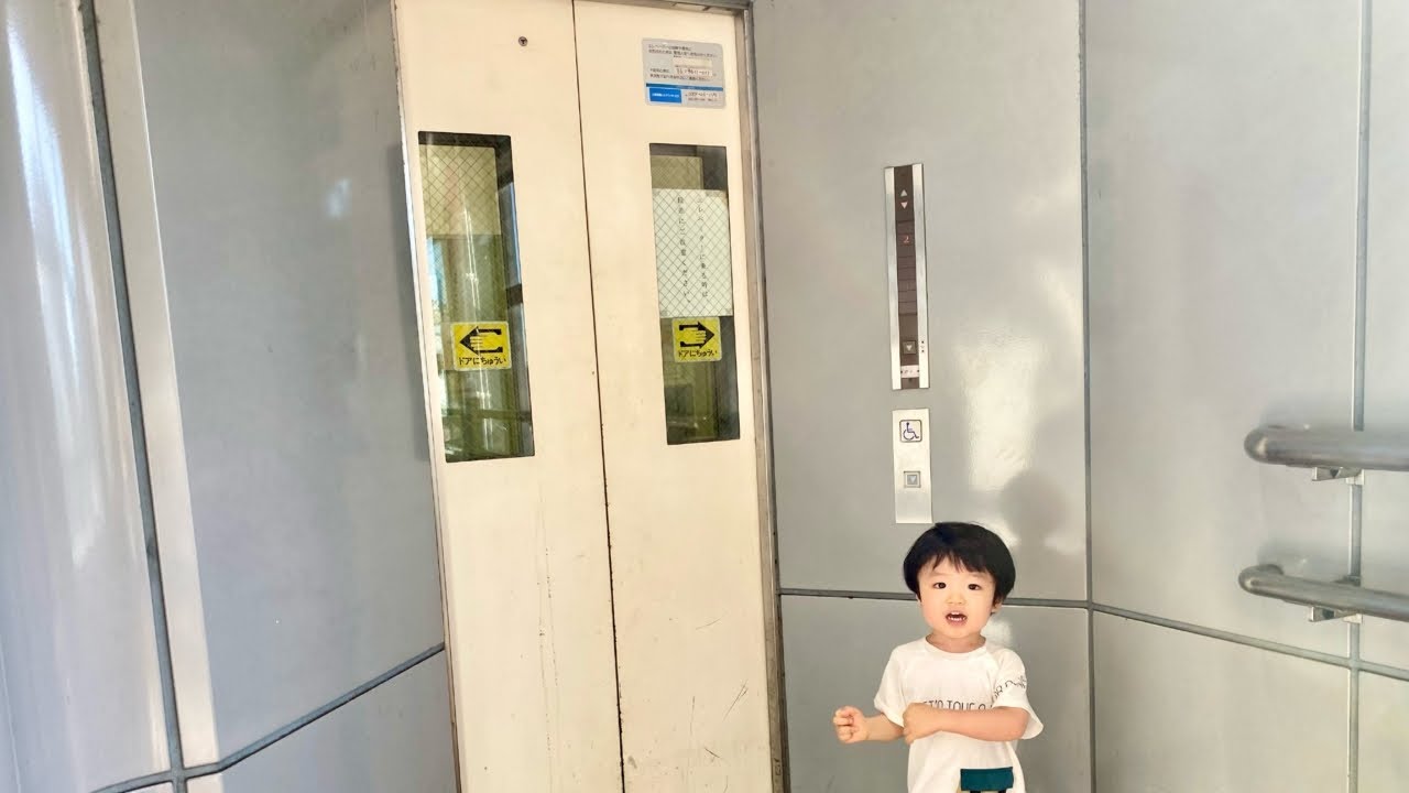 【125日目】JR岡崎駅① 2番出口付近のエレベーター（三菱製）