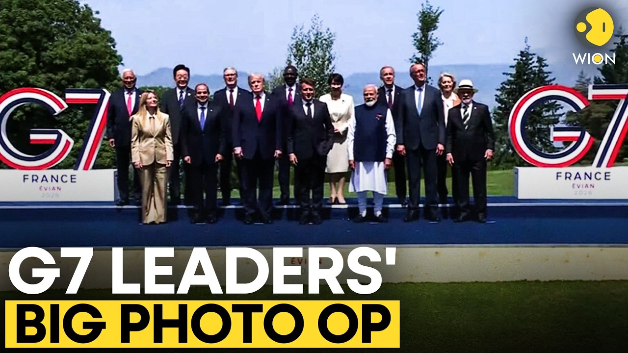 G7 Summit 2026 LIVE: G7 Leaders Gather For Family Photo In France | PM Modi-Trump Meet | WION Live