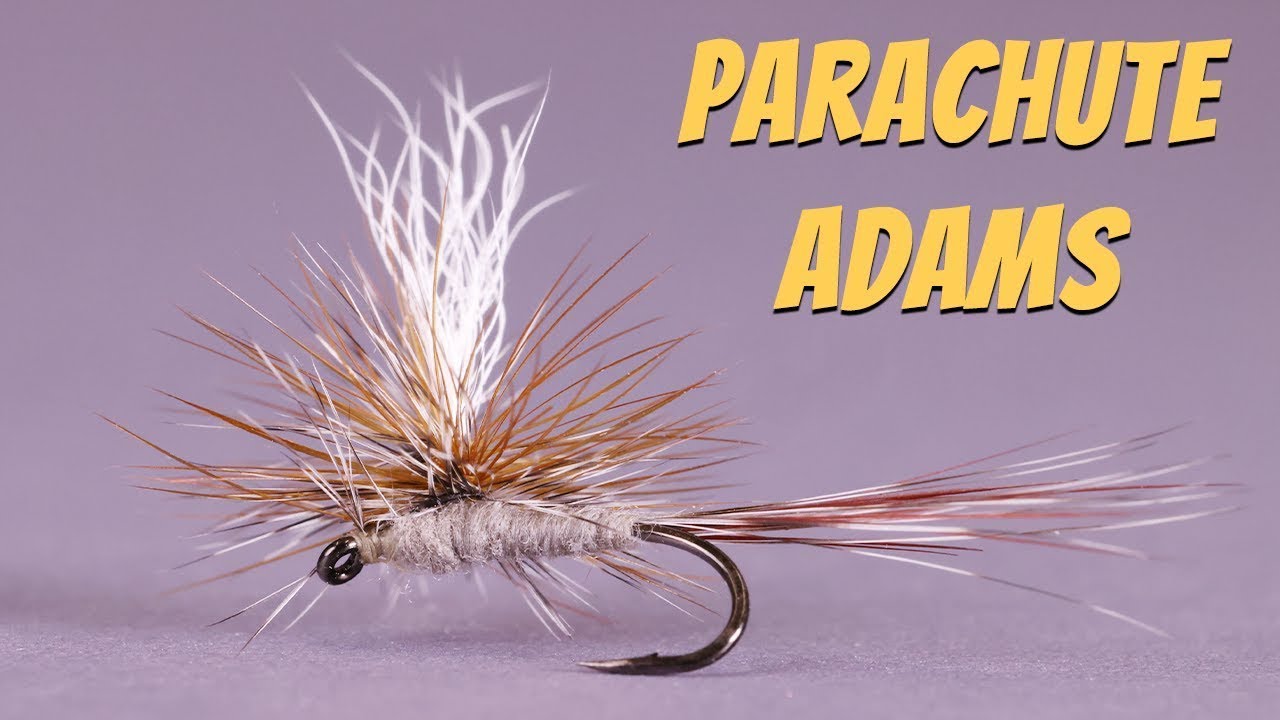 Учебное пособие по завязыванию мушек Parachute Adams