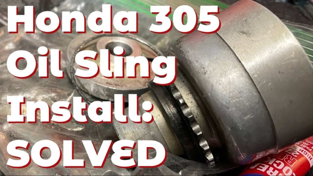 Honda 305 Oil Sling Installation: Motorcycle Engine Rebuild CB77