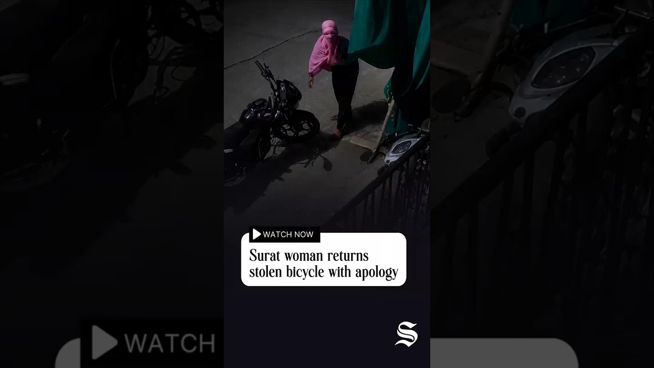 Surat Woman's Change of Heart: Returns Stolen Bicycle, Apologises on Camera  | #shorts