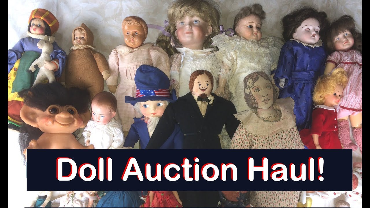 Doll Auction Haul! Antique, Vintage, Modern, Advertising, Travel, Dollhouse Dolls and More!