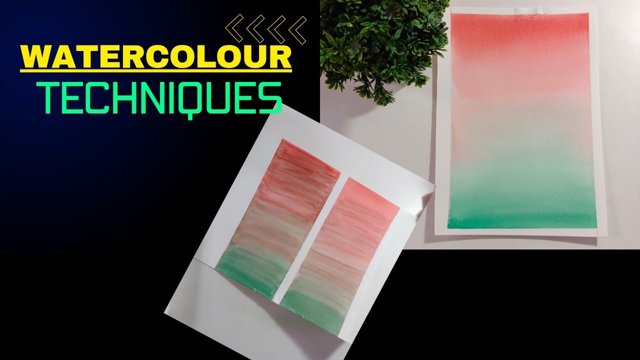 How to BLEND WATERCOLOR || Watercolor Techniques 🎨🖌️ || Fashion illustration