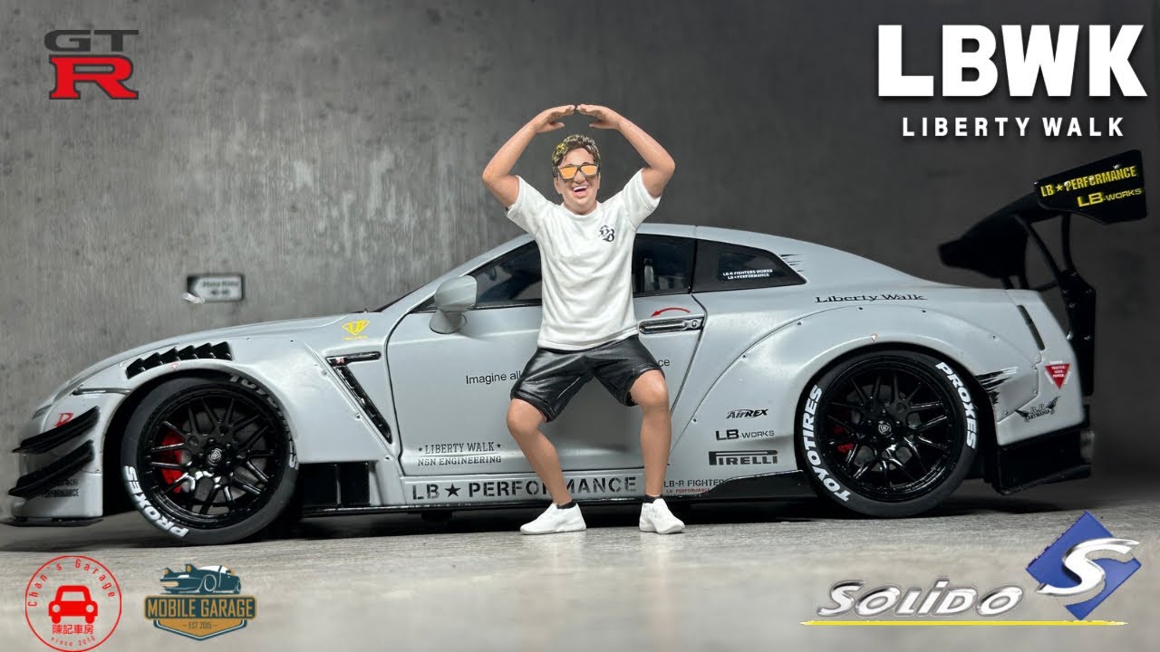 Solido x American Diorama 1:18 Nissan Skyline GT-R (R35) 附 1/18 加藤渉 With Wataru Kato Figure