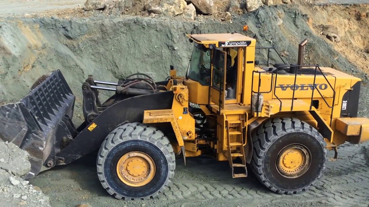 Volvo L330E Wheel Loader Loading Trucks With Three Passes - Sotiriadis Mining Works