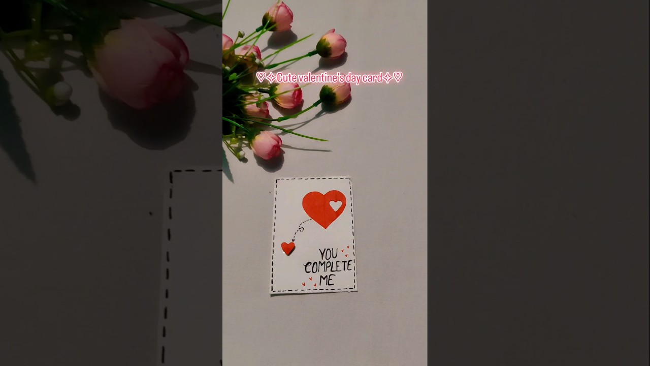 DIY cute valentine's day card💓Save this idea for Valentine’s Day 🌹  