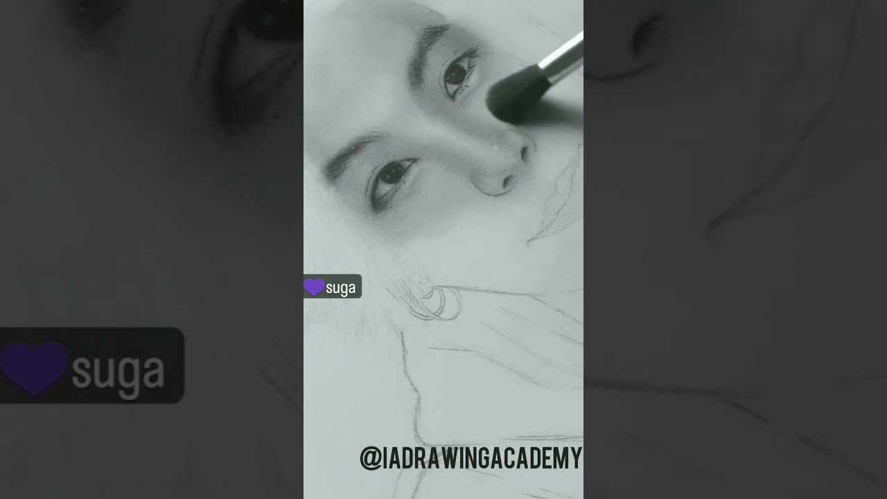 Bts Suga💜 Realistic Sketch