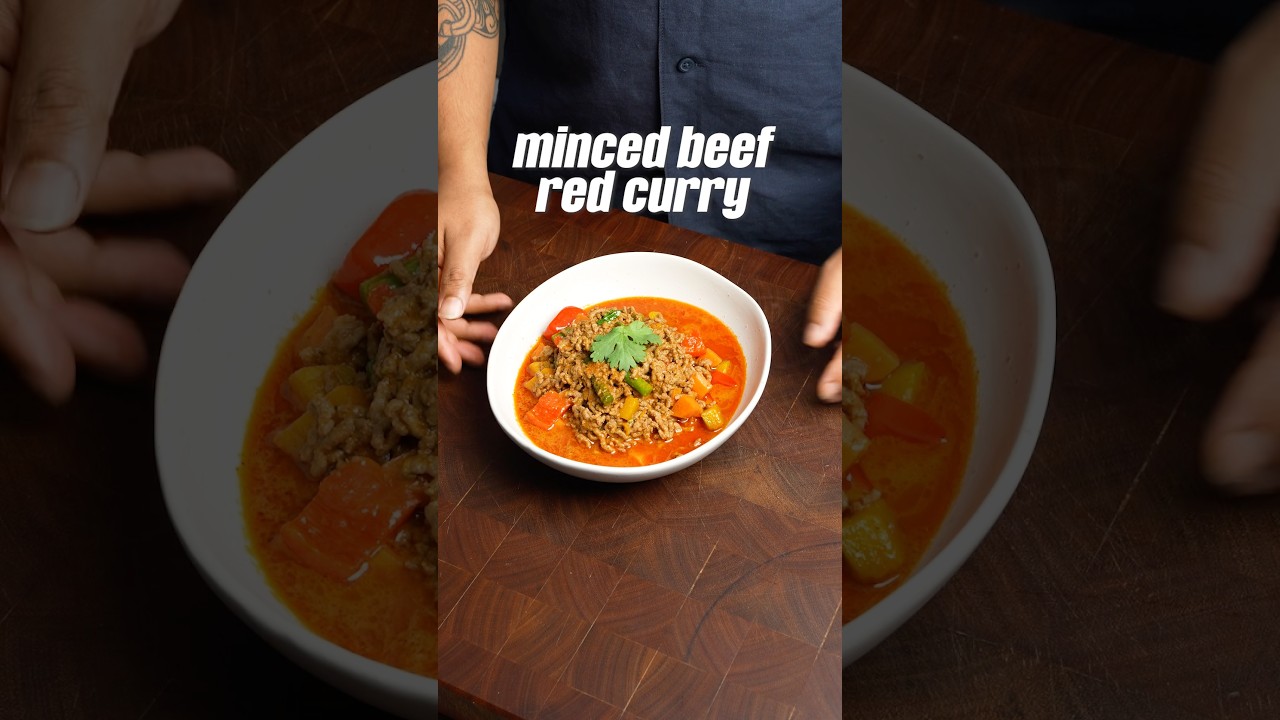 Minced beef red curry #howtomakeredcurry