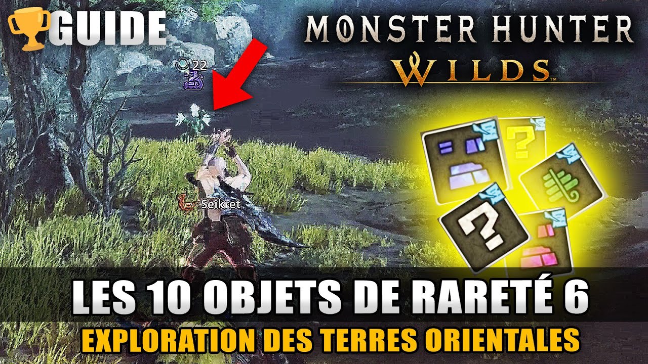 Monster Hunter Wilds : Tous les Objets Sp&eacute;ciaux de Raret&eacute; 6 (🏆 Exploration des Terres orientales)