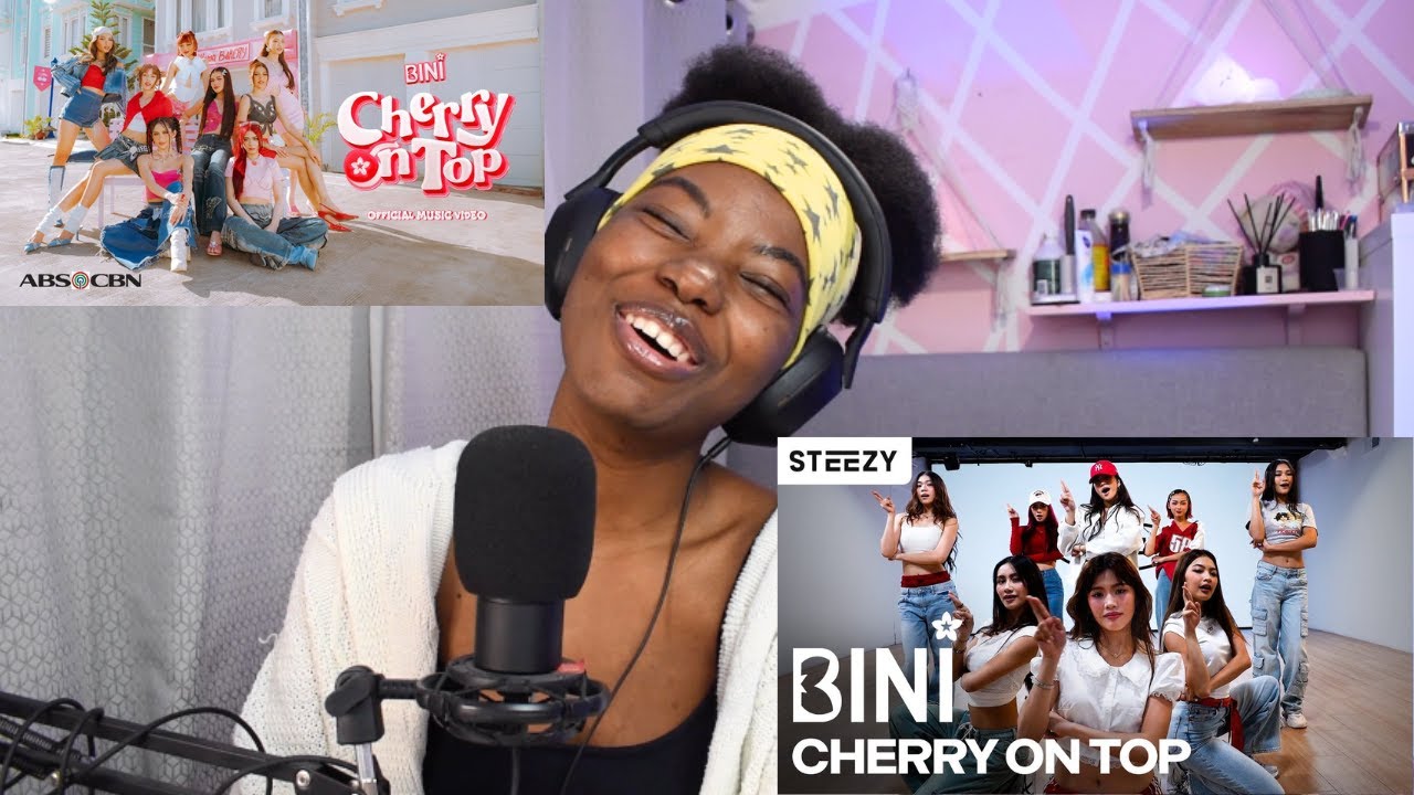 BINI | Официальный клип «Cherry On Top» | РЕАКЦИЯ!!