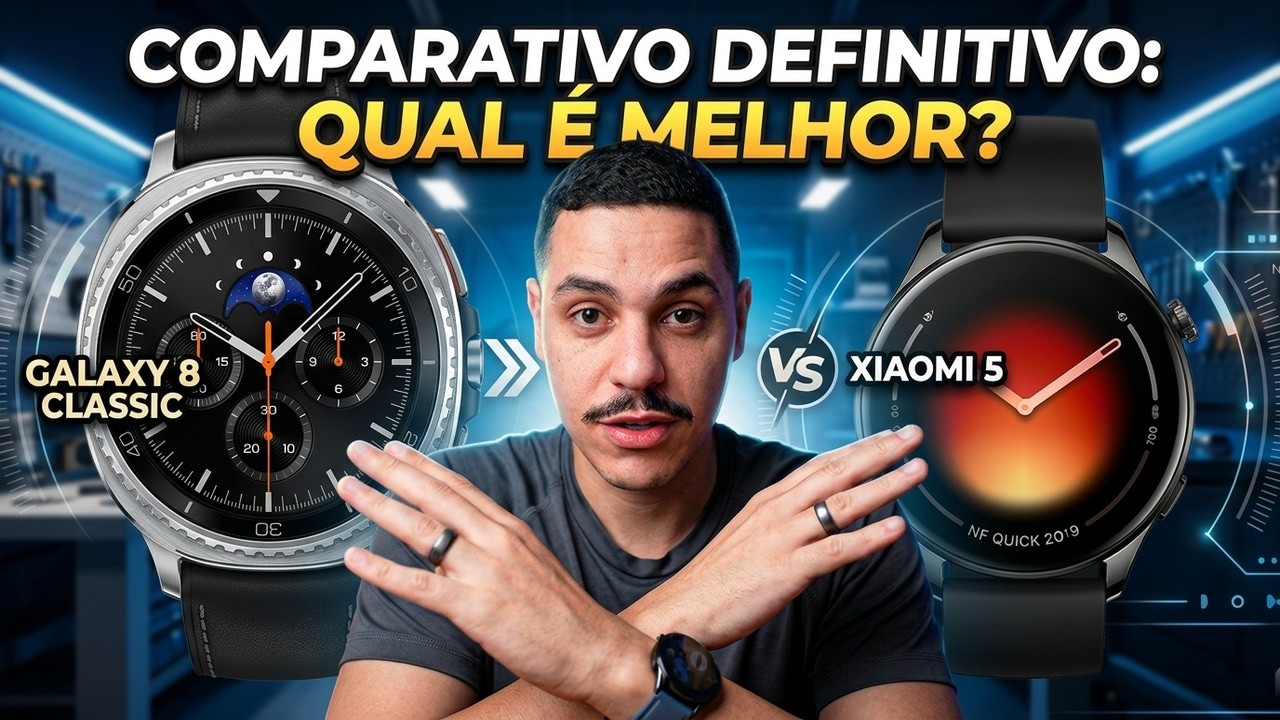 Galaxy Watch 8 Classic ou Xiaomi Watch 5? Veja as diferenças na prática