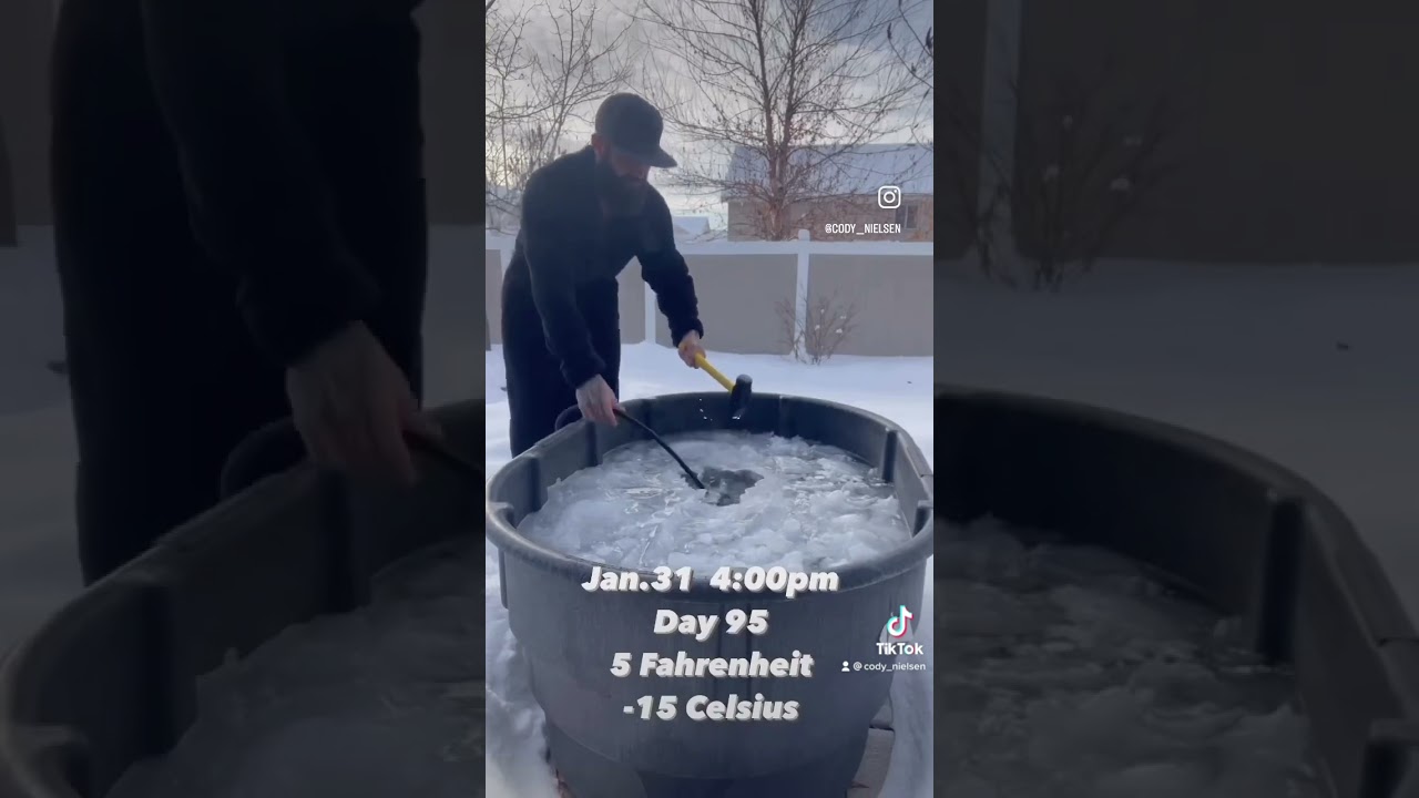 100 days of ice baths this winter!!!