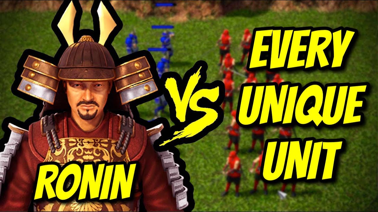 RONIN vs EVERY UNIQUE UNIT | AoE 3: Definitive Edition