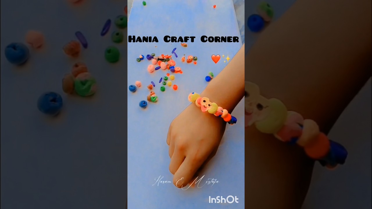 ✨DIY Clay Beads Bracelet😍 | So Pretty! 🌸#shorts