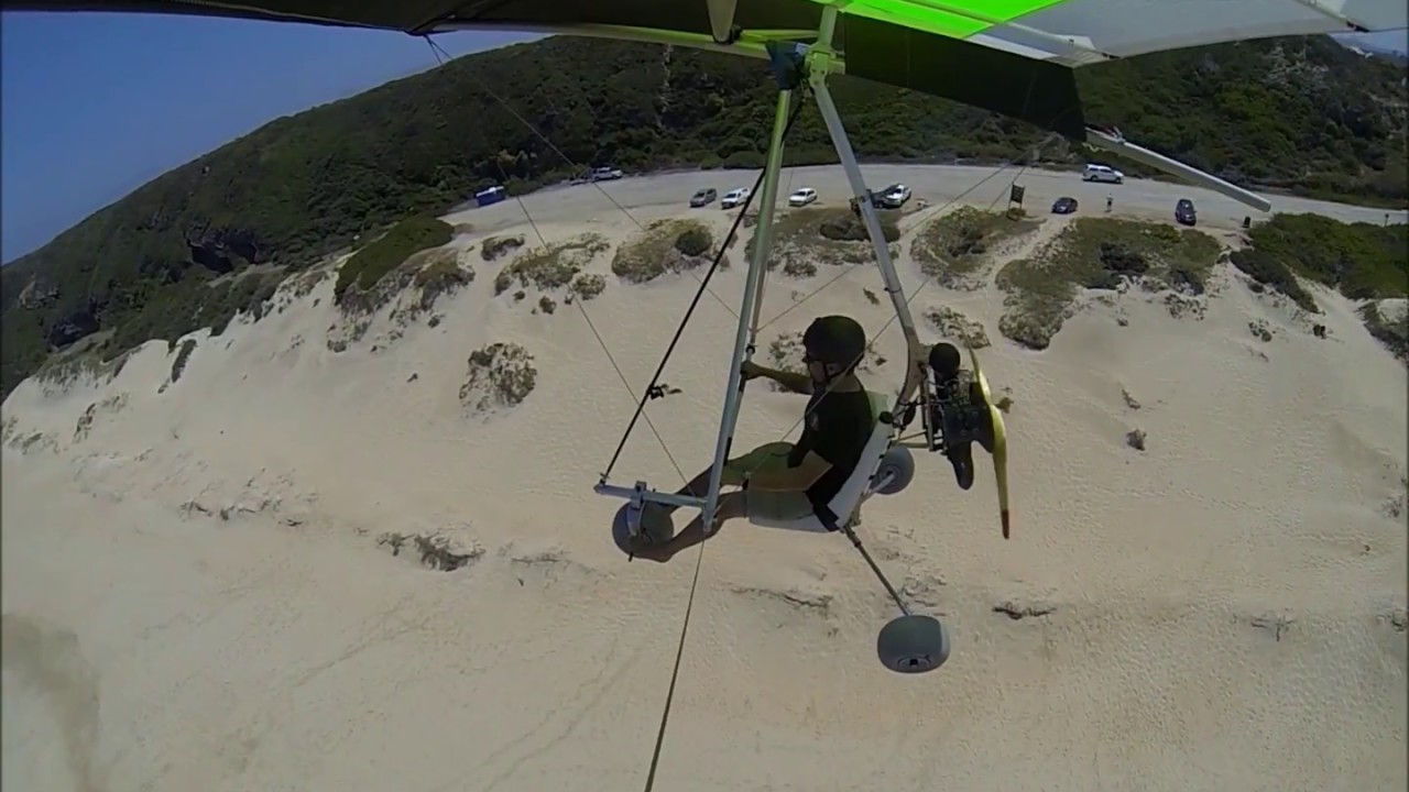 Nanolight Trike flight in Wilderness (powered hang glider)