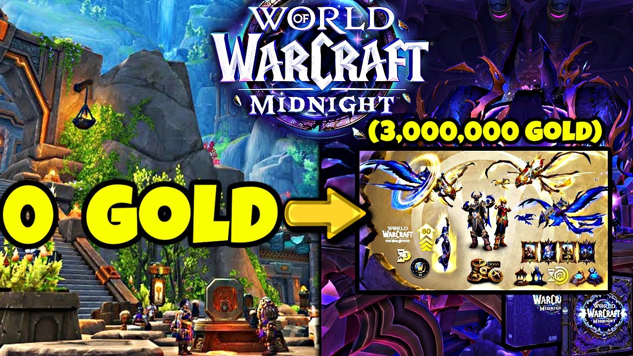 От ничего до покупки Midnight WoW за золото!
