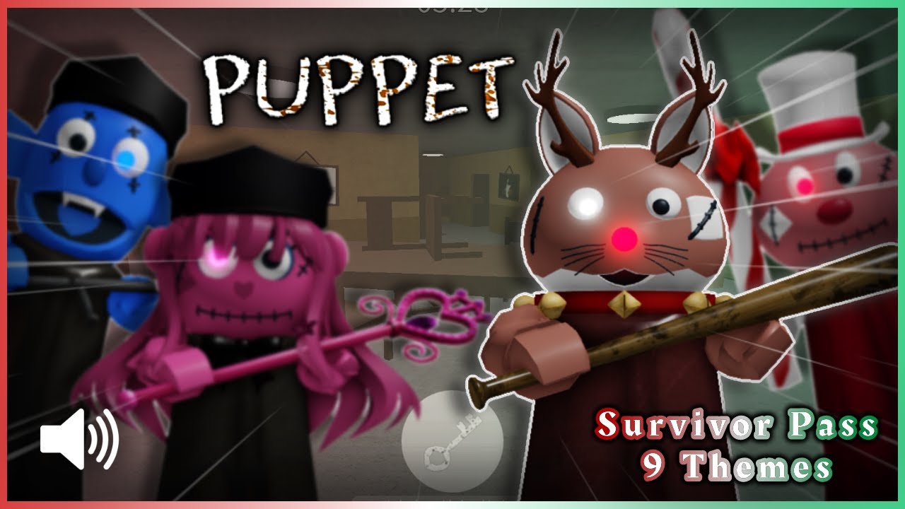 All Pack 9 Survivor Pass Skin Themes ~ [Roblox Puppet] ❄️
