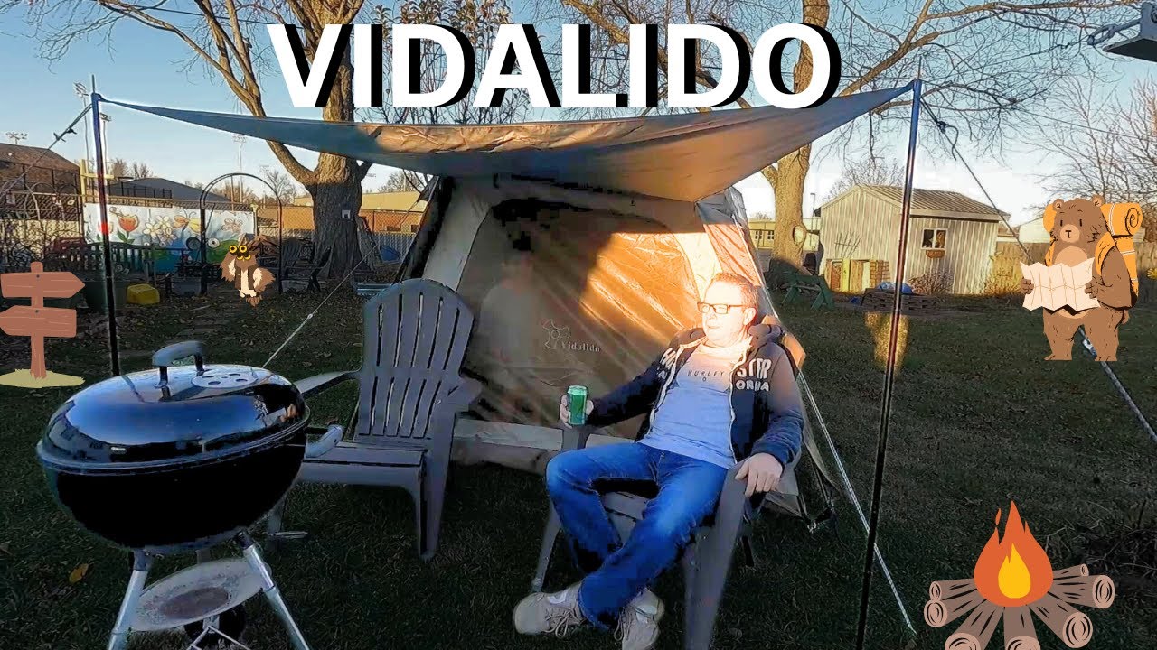 VIDALIDO CAMPING TENT REVIEW SETUP & TAKEDOWN