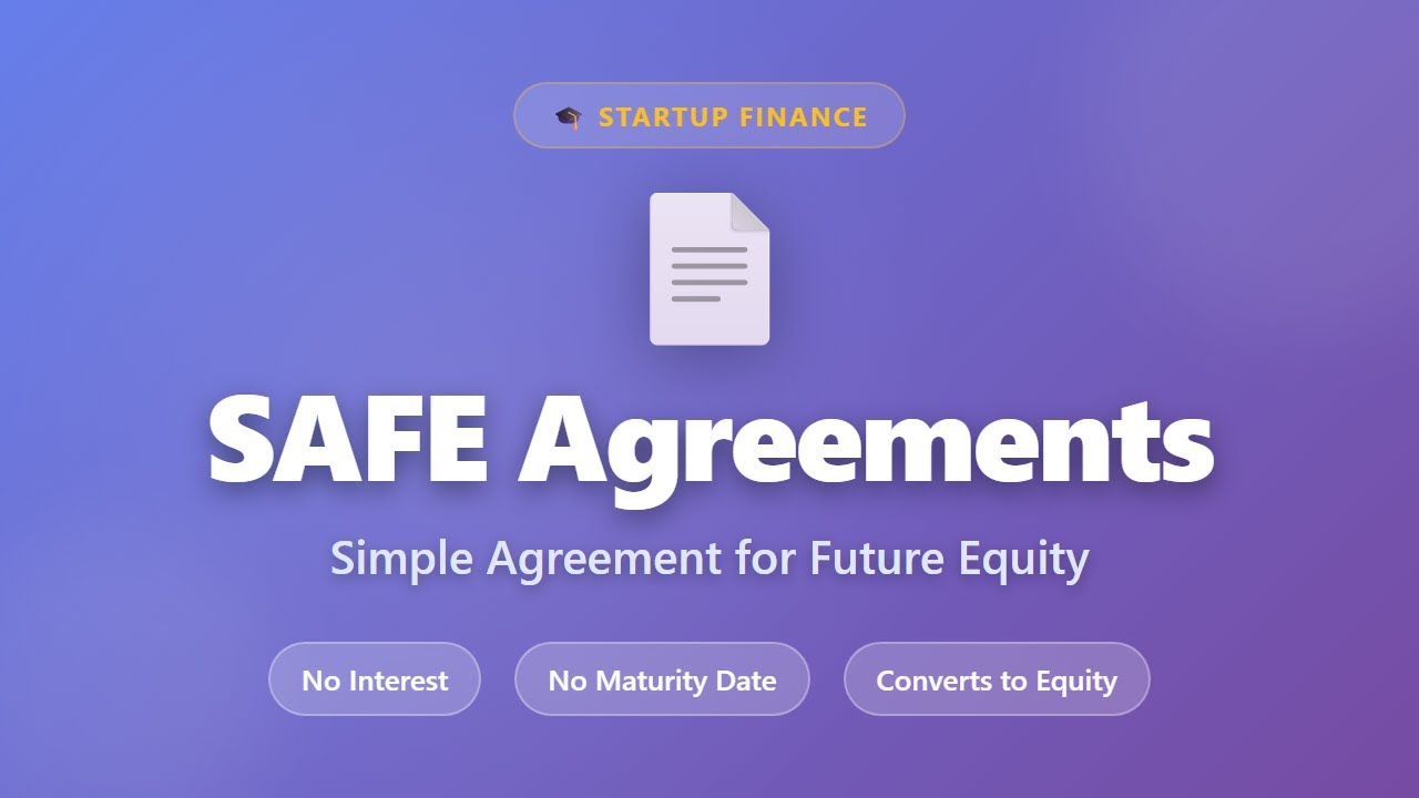 SAFE Agreements Explained: Simple Agreement for Future Equity for Startups