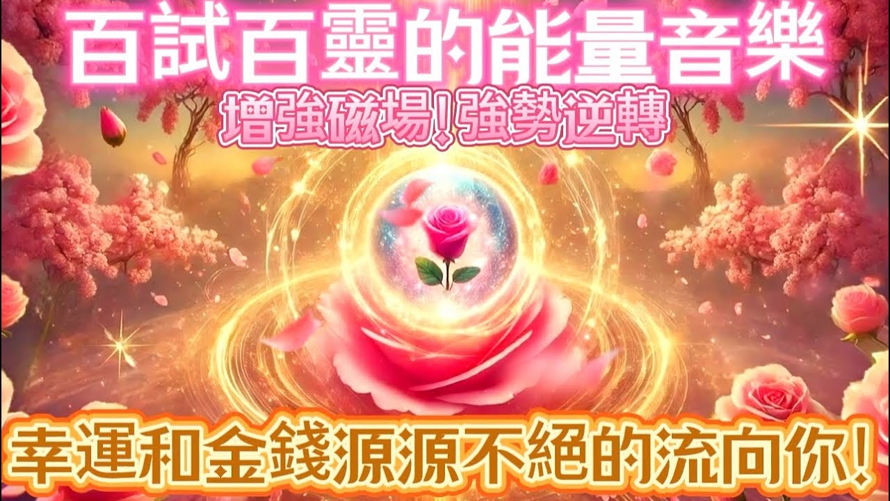 百試百靈的能量音樂｜增強磁場強勢逆轉｜幸運和金錢源源不絕的流向你｜吸引力法則調頻能量音樂