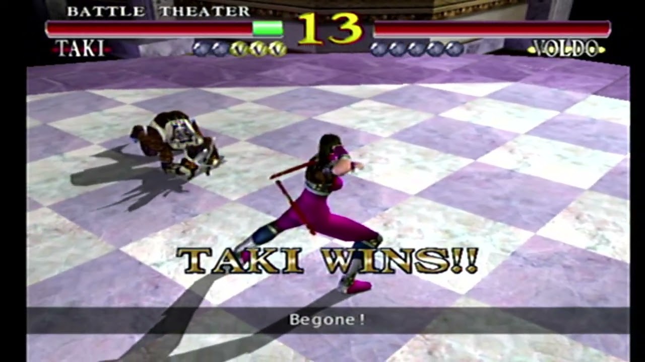 Soul Calibur(Dreamcast)-Taki vs Voldo V