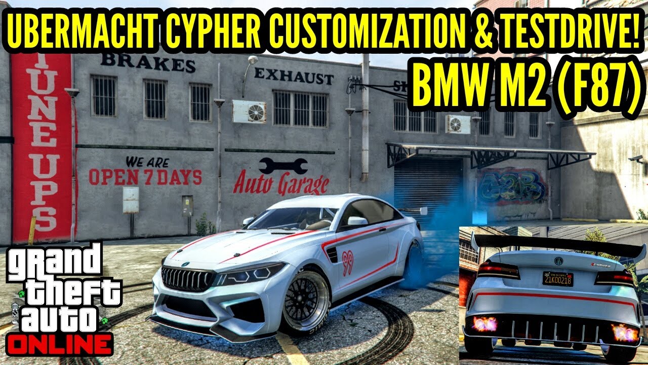 UBERMACHT CYPHER CUSTOMIZATION & TESTDRIVE! BMW M2 (F87) GTA 5 ONLINE LOS SANTOS TUNERS DLC CARS