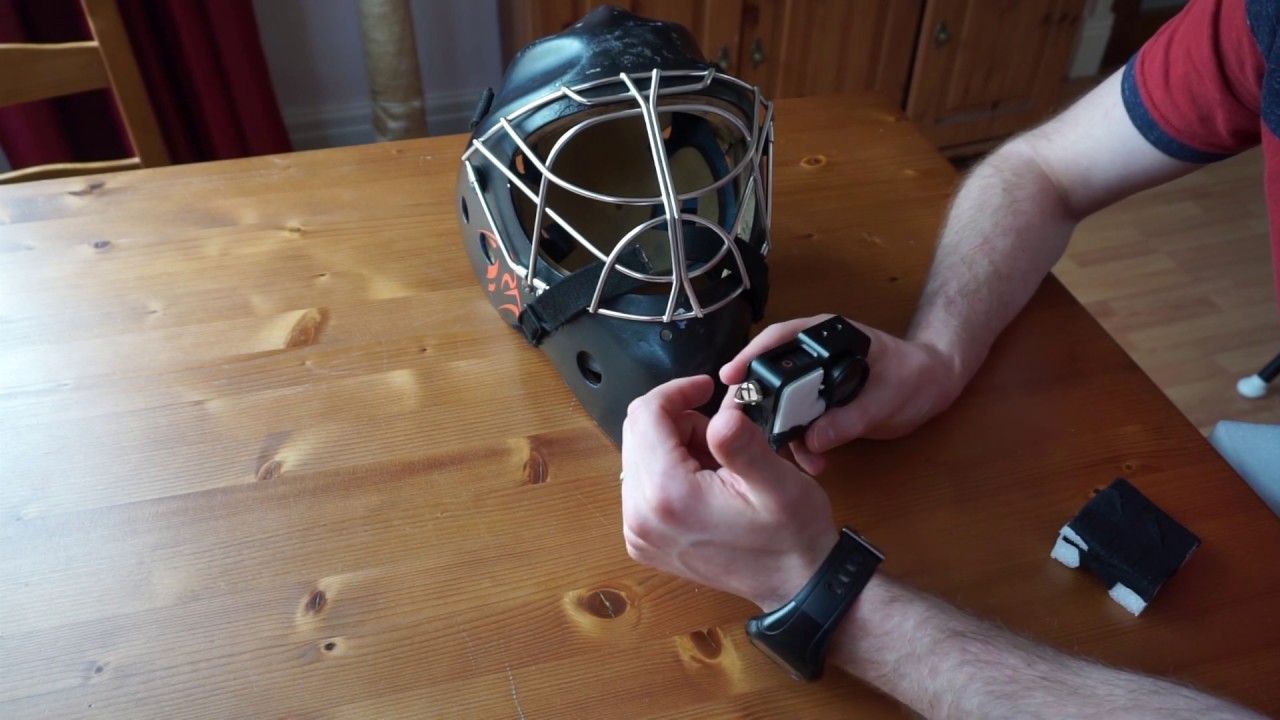 How To Mount GoPro on a Hockey Goalie helmet