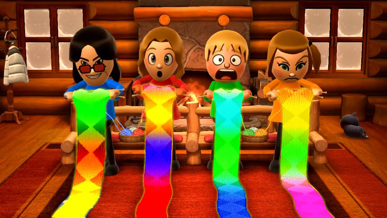 Wii Party U Minigames - Ozzy Vs Elena Vs Maximilian Vs Polly (Hardest Difficulty)