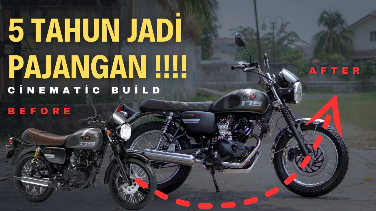 KAWASAKI W175 - 5 TAHUN JADI PAJANGAN AKHIRNYA DIMODIF!! #BengkelTeras