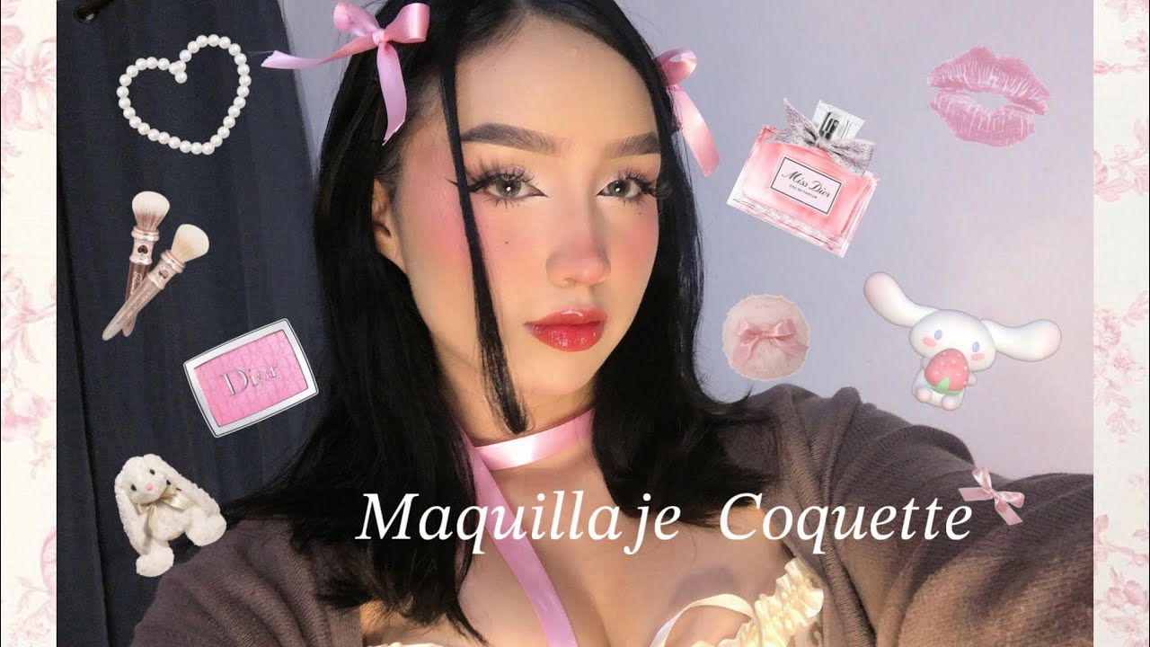 Probando el maquillaje  🎀 𝓒𝓸𝓺𝓾𝓮𝓽𝓽𝓮 🎀 + Tutorial de moñitos | Fernnanda Canseco ✨
