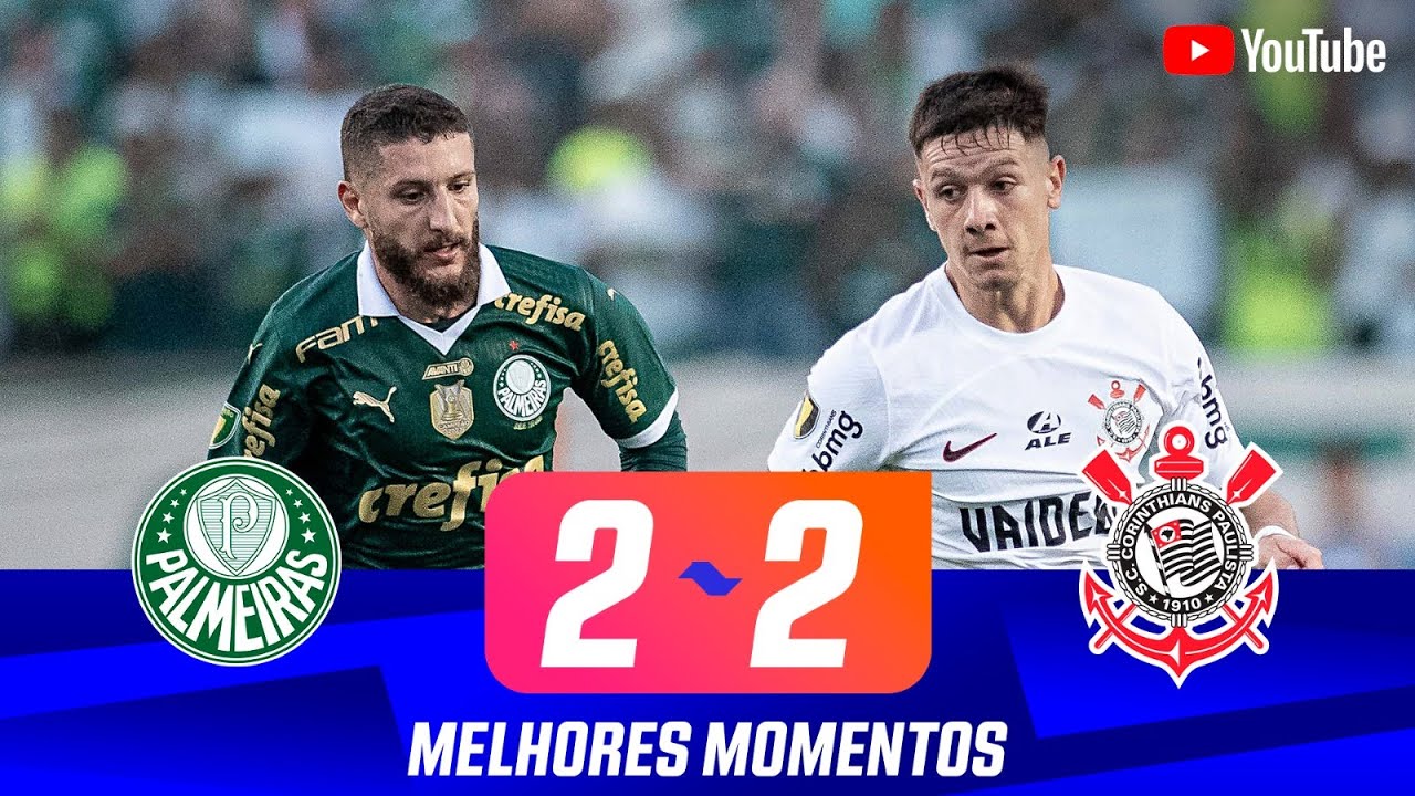 PALMEIRAS 2 X 2 CORINTHIANS | MELHORES MOMENTOS | 9ª RODADA | PAULISTÃO 2024