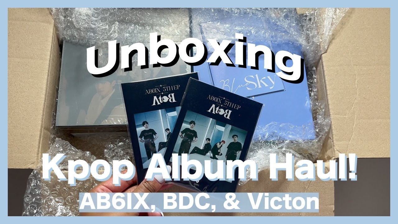 UNBOXING Kpop Album Haul - AB6IX, BDC, & Victon