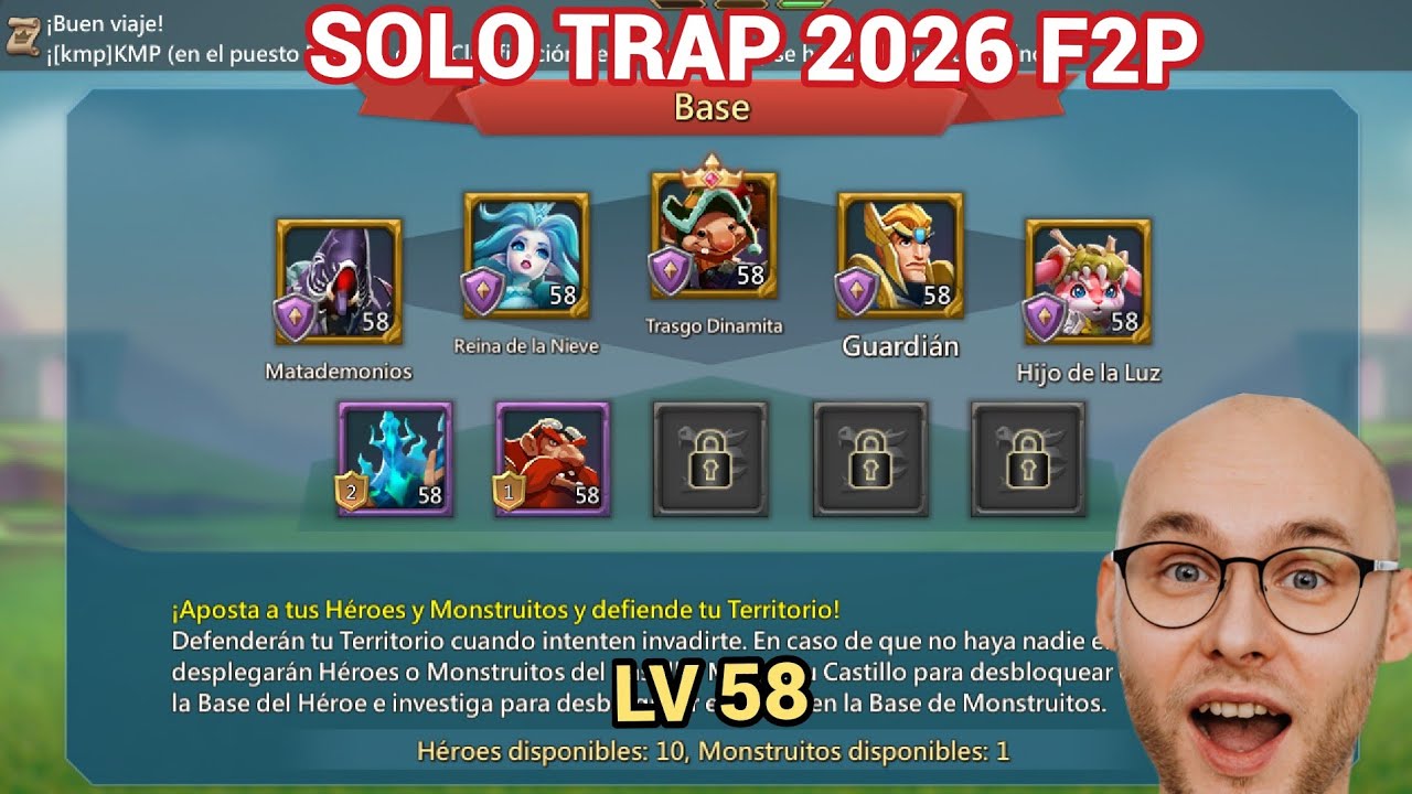 🚨SOLO TRAP F2P 10M DE TROPAS🎯 | Lords Mobile 2026 🔥
