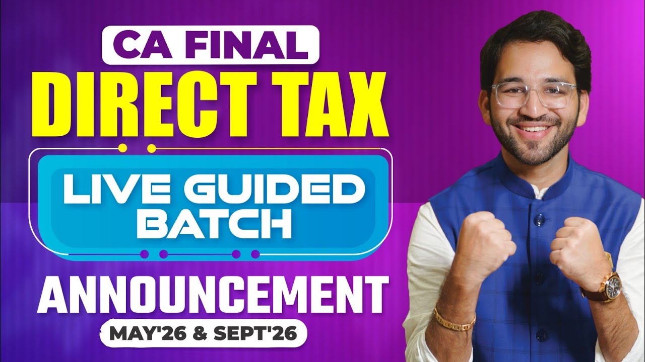 Finish CA Final DT by 20th Jan | May'26 & Sept'26 | CA Final | CA Shubham Singhal