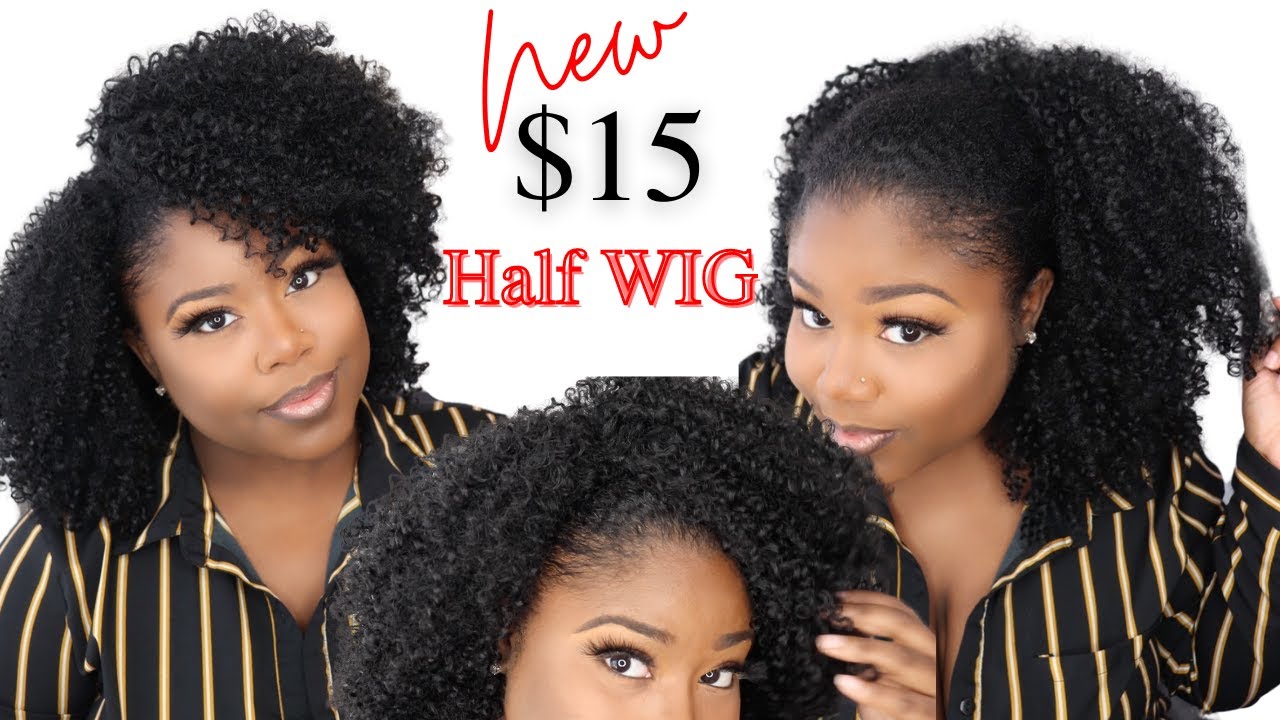 *NEW* $15 Kinky Curly Half Wig | Outre Converti Cap Bahama Mama